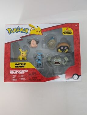 Pokemon Battle Figure Multi-Pack 6 pack includes Pikachu, Cleffa, Geodude, Omany